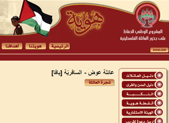 شجرة عائلة عوض - السافريّة